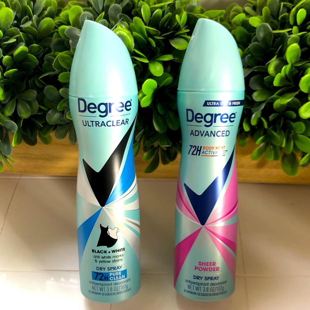 Degree Ultraclear and Advanced Dry Spray Set